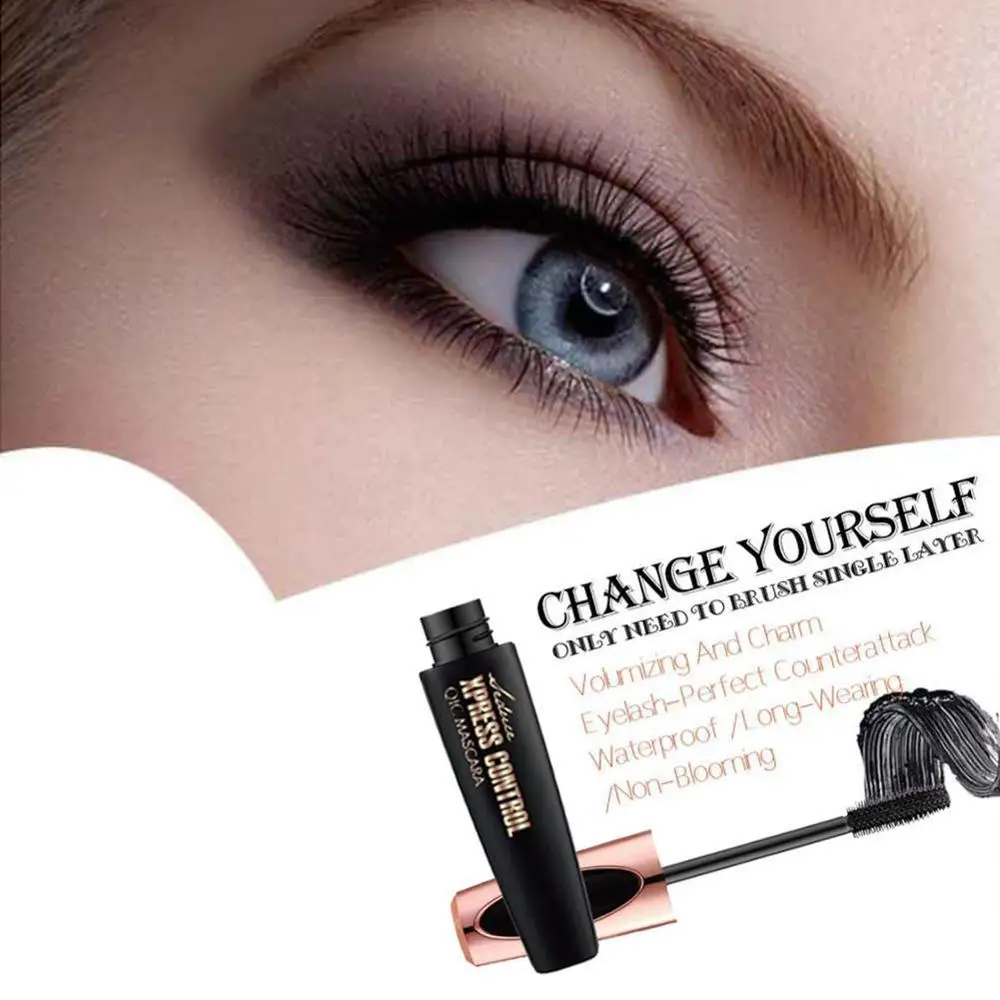 4D шелковое волокно Тушь для ресниц водоСТОЙКАЯ Удлиняющая натуральная длинная
