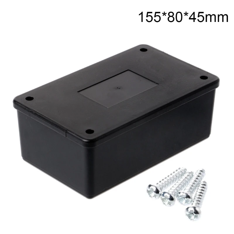 

11UA Black Plastic Instrument Case Universal Plastic Electronic Project Box Small DIY Electronic Project Case Power Enclosure