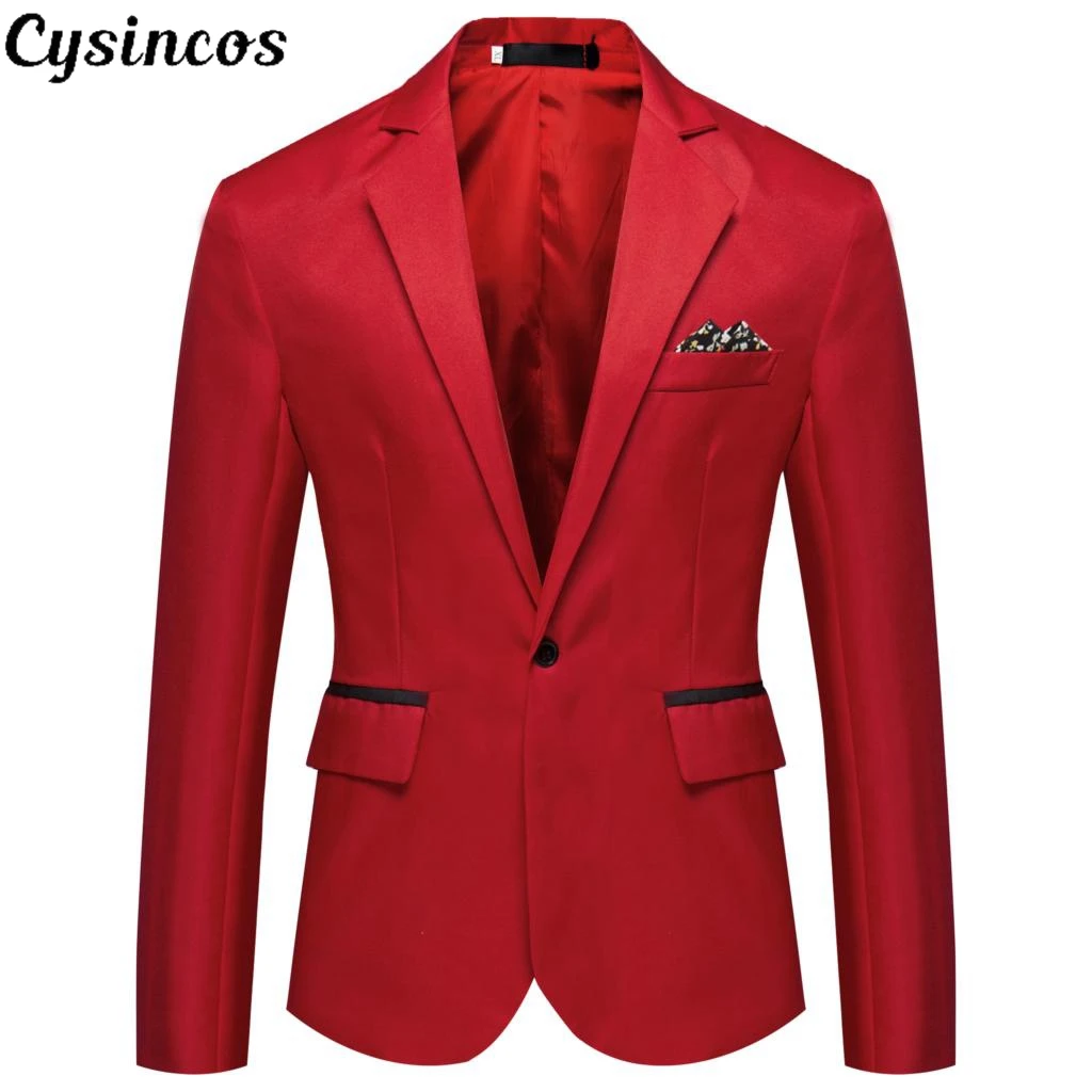 CYSINCOS 2020 качественные Брендовые мужские блейзеры смокинги для торжественных