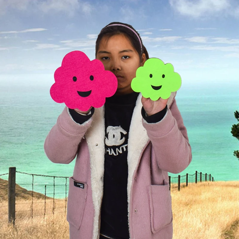 Реквизит для танцев улыбающиеся лица игры с облаками церемонии открытия