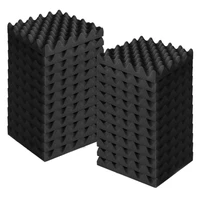 24 pcs acoustic foam panels fireproof soundproofing treatment wall panelnoise cancelling foam for recordingofficesetc cnim ho