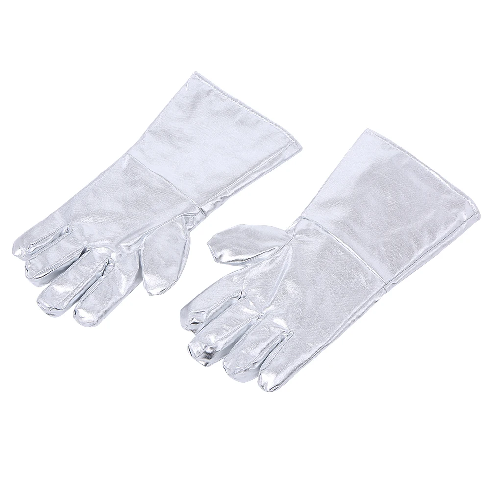 Термостойкие перчатки с алюминиевым покрытием Огнестойкие Рабочие из