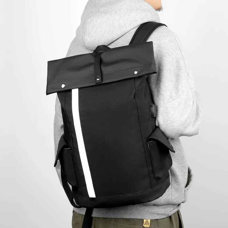 

External USB Charging Backpack for Men Women Business Mochila Masculina Casual Laptop Backpack Waterproof School Shoulder Bag