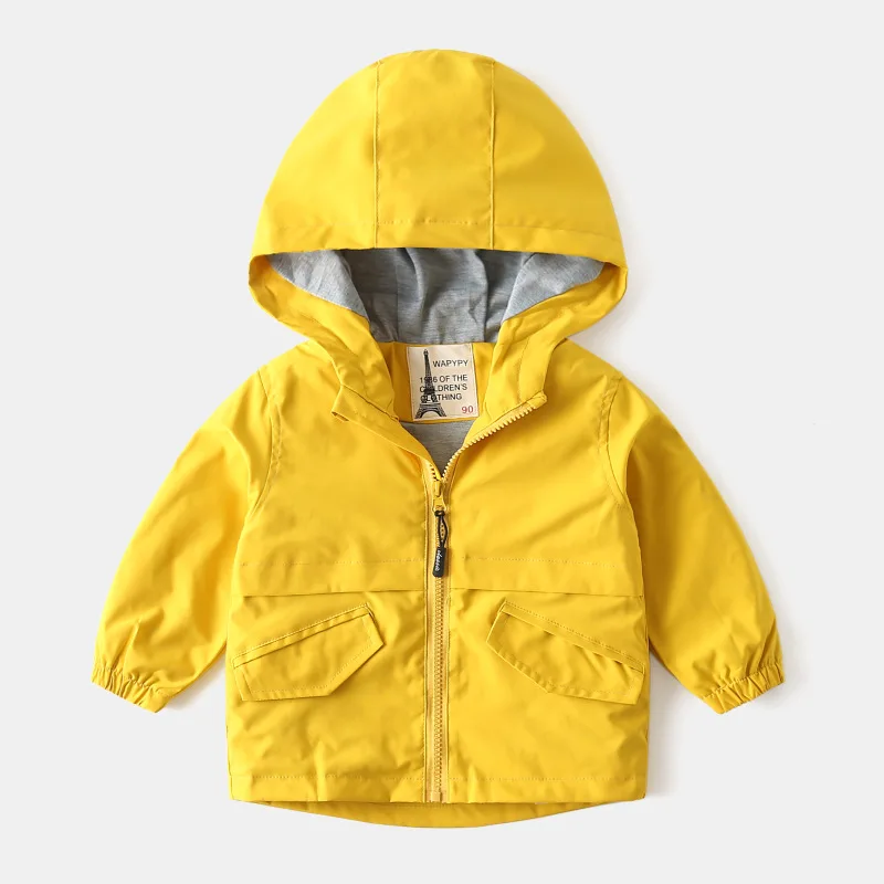 Children Jackets Autumn Spring Kids Outerwear Coats Cute Solid Color Jackets For Boys Baby Boys Windbreaker 2-6T images - 6