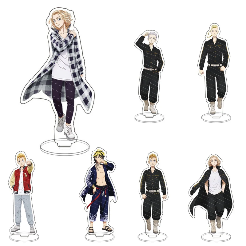 

Anime Figure tokyo revengers Manjiro Sano Ken Ryuguji Acrylic Stand Model Plate Desk Decor Standing Sign Keychain Fans Gifts