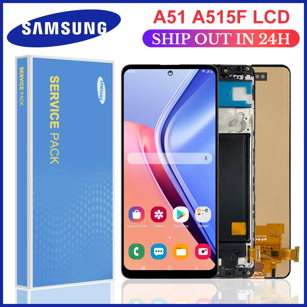 100% тест для Samsung Galaxy A51 LCD A515F SM A515F/DS дисплей сенсорный экран дигитайзер A515