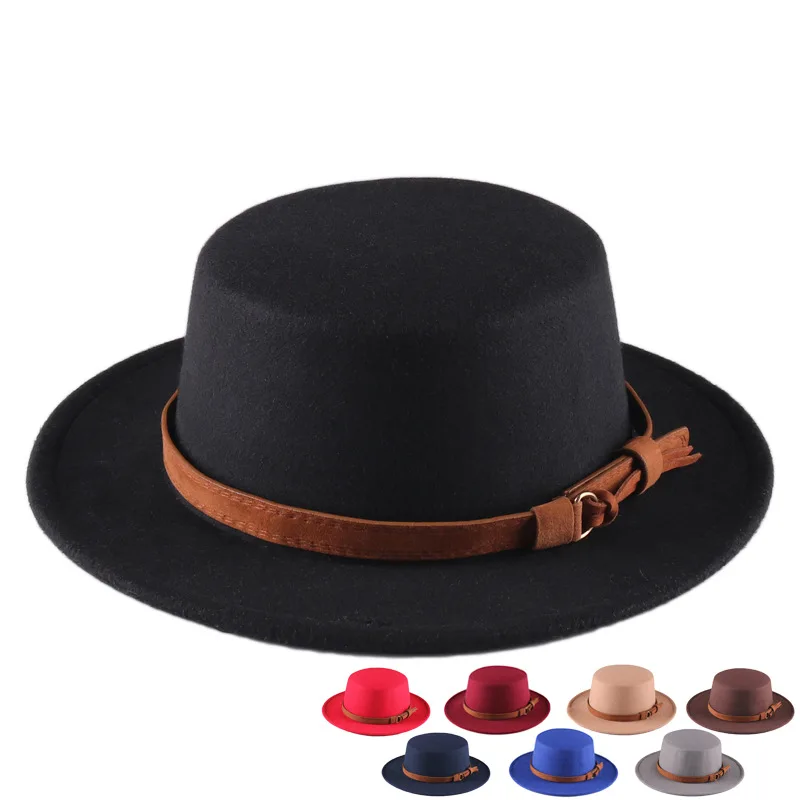 

Women's hat Men's fedoras autumn Winter felt black designer chapel beach warm panama vintage Wedding picture hat fashion 2021