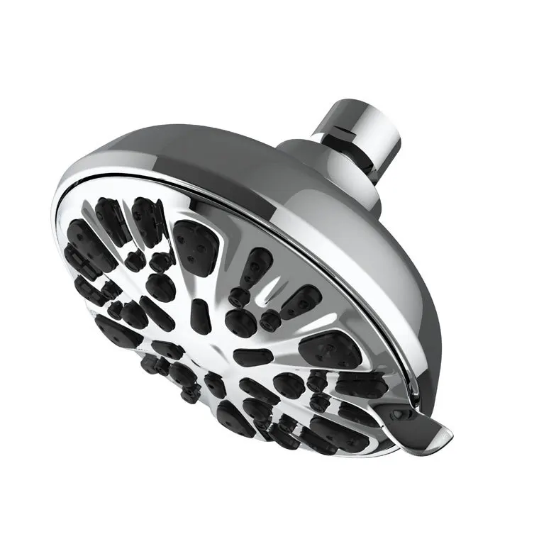 

Shower Head Multi Function High Pressure Plating Adjustable Spray Supplies for Bathroom Silver