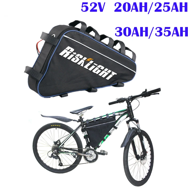 Литиевая батарея bafang 48 в 52 1000 Вт 1500 25 Ач 30 треугольная для электрического