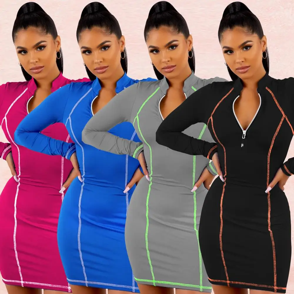 Новинка 2019 женское розовое красное черное серое синее платье Vestidos v образный