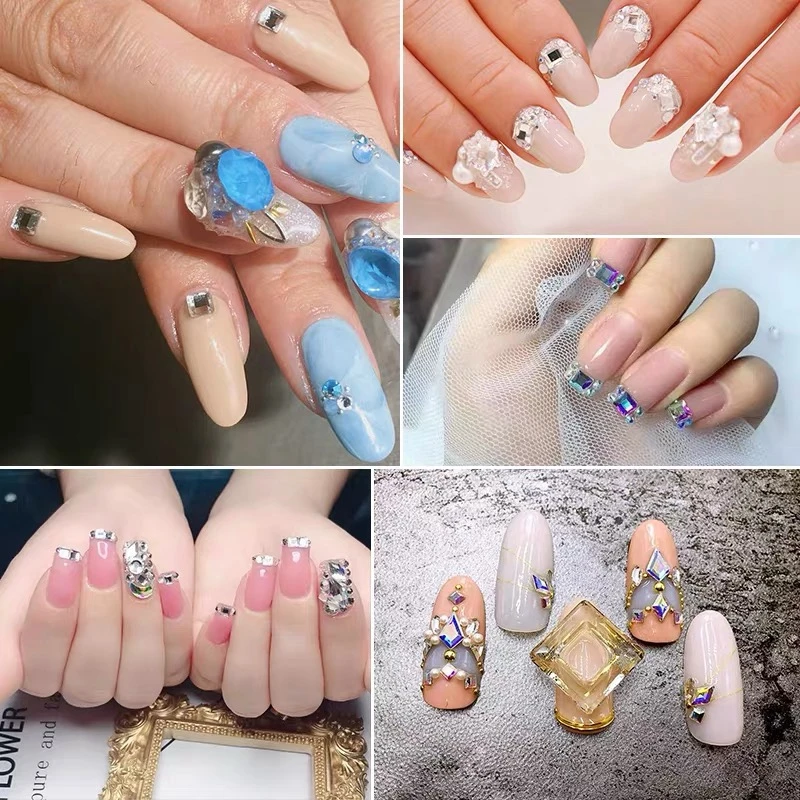 Хрустальный замок плоские камни кольца Solaris кайт бриллиантовая форма стразы 3D