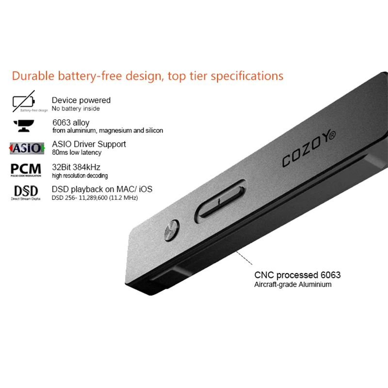 Портативный усилитель COZOY TAKT PRO SABRE9018Q2C USB ЦАП Поддержка PCM 32 бит/384 кГц DSD256 сделано