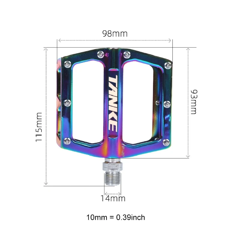

DUUTI Bicycle Pedals Aluminum Alloy Ultralight Colorful Hollow Non-slip Bearing Mountain Bike Accessories MTB Foot Pedals