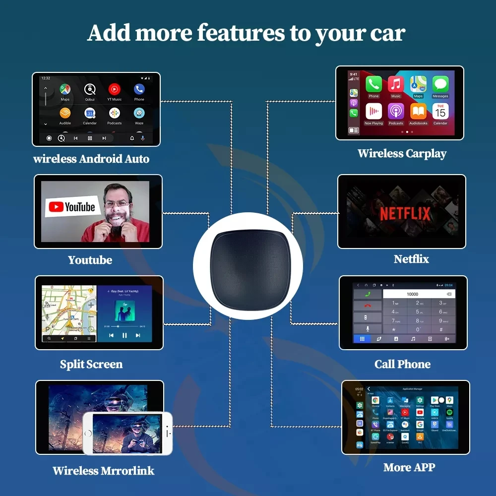 8 core android 9 0 wireless carplay adapter 464g smart car wifi android box for audi a3 a4 a5 a6 a7 a8 q2 q5 q7 tt 2018 2021 free global shipping