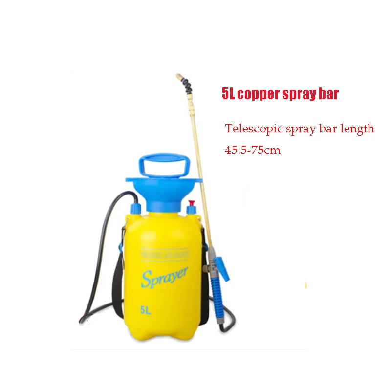 5L copper spray bar 3/5/8L Давление опрыскиватель сжатого воздуха спрей насос для садового распылителя ручной Давление полива спрей орошения сада чистого автомобиля - Цвет: 5L copper spray bar