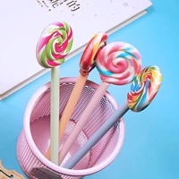 36pcs new lollipop style gel pen student girl little fresh black 0 5mm water pen stationery manufacturer wholesale