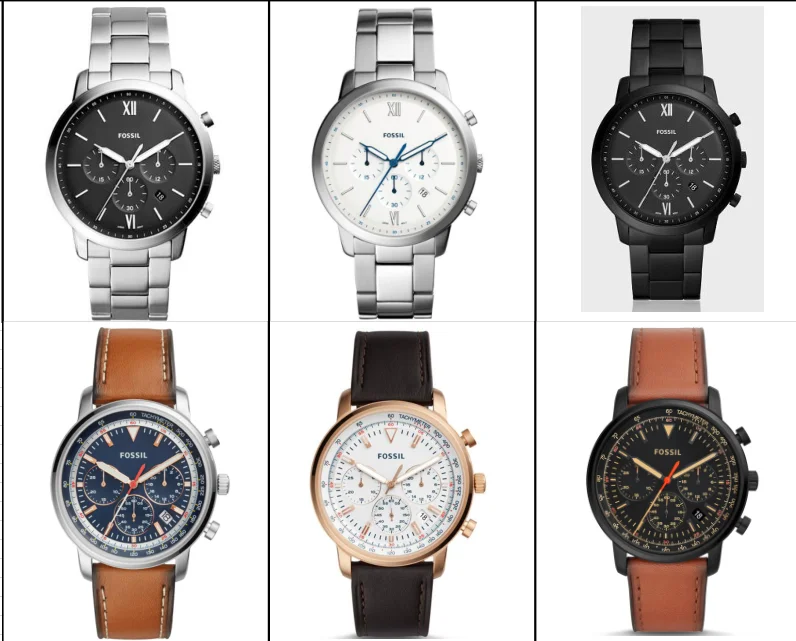 

Fossil Men Watch Nate Chronograph Black Stainless Steel Watch Black Dial Quartz Metal Casual AAA Watch 6589