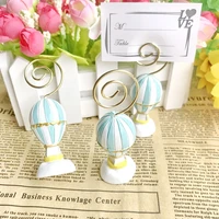 10pcslotfree shippingwedding table decoration supplies hot air balloon place card holder photo holders baby shower favors