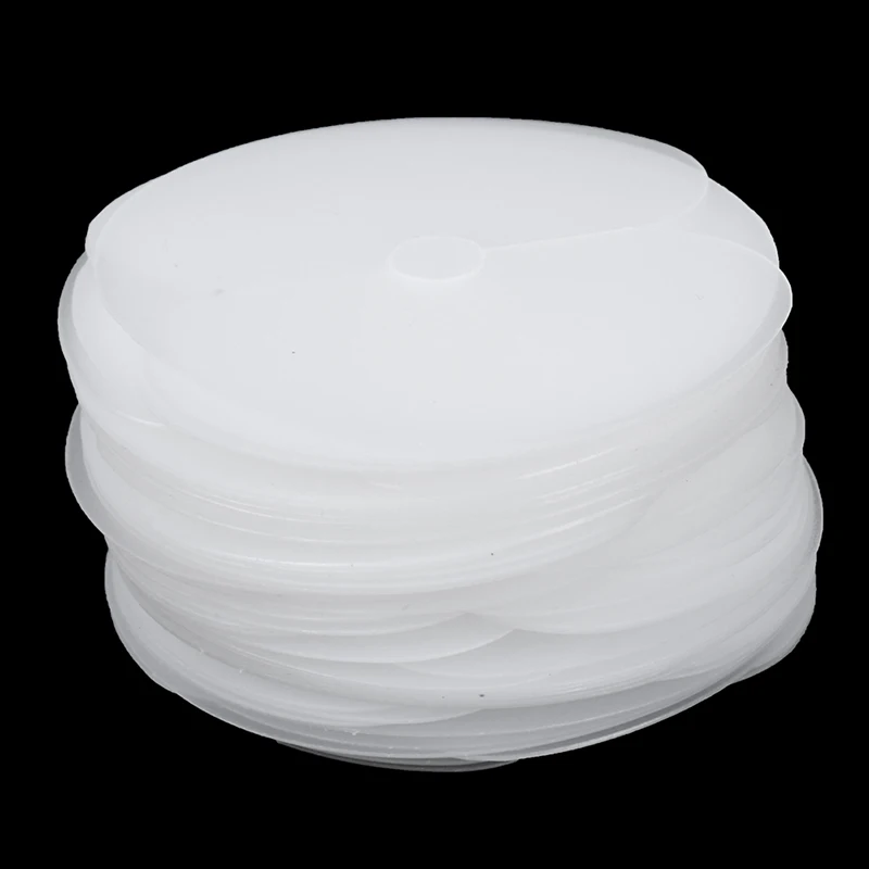 

50pcs Round Heat Protector Shields Heat Insulation Sheet Protector Shield Scale Mark Tip Keratin Hair Extensions Styling Tool