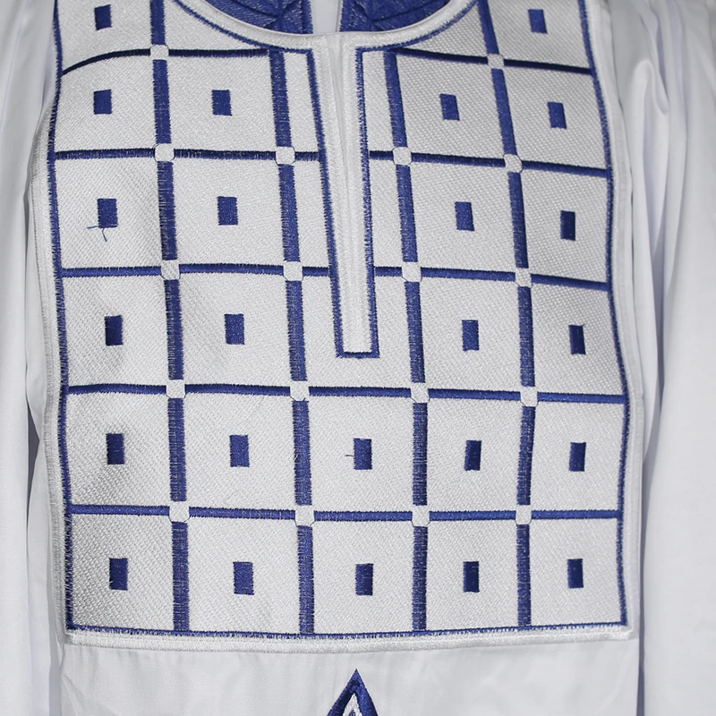 H& D agbada Мужская африканская одежда с длинными рукавами, топы и штаны, костюм с вышивкой Дашики, комплект из 3 предметов, традиционный наряд в африканском стиле