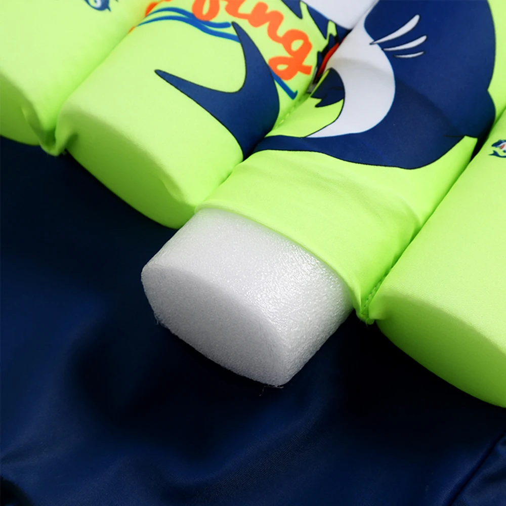 Children Detachable Buoyancy Floating Swimwear Zipper Back Training Bathing Suit Safe Learning Lesson Protective Float Swimsuit