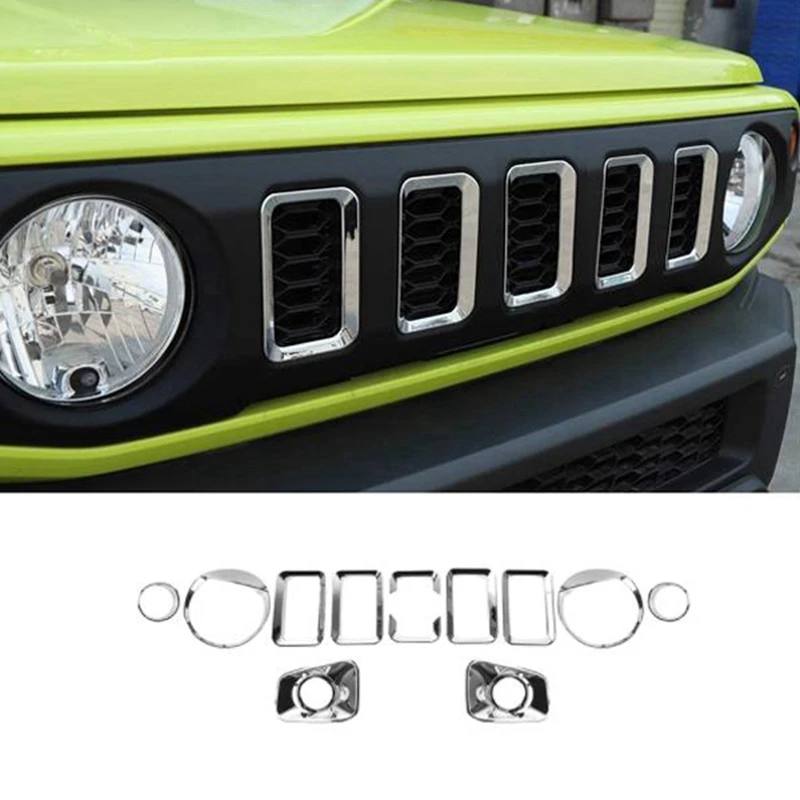

12 шт., декоративная рамка для передней решетки радиатора автомобиля Suzuki Jimny 2019 2020 2021