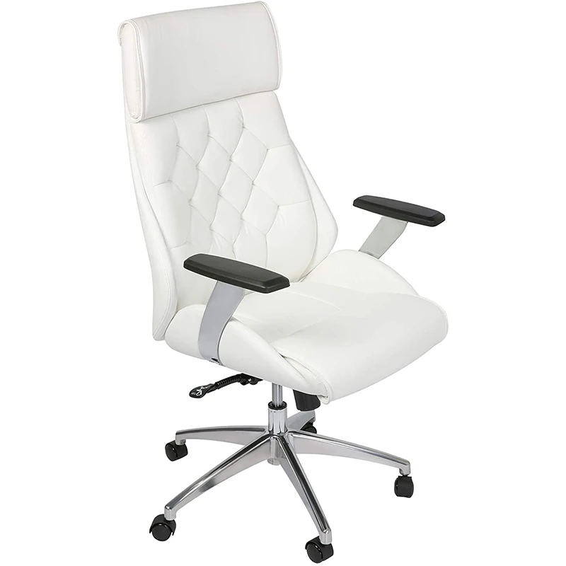 

Ergonomic Office Chair, High Back Executive Adjustable Desk Chair Upholstered Swivel Chair Task Home Office Chair with Headrest