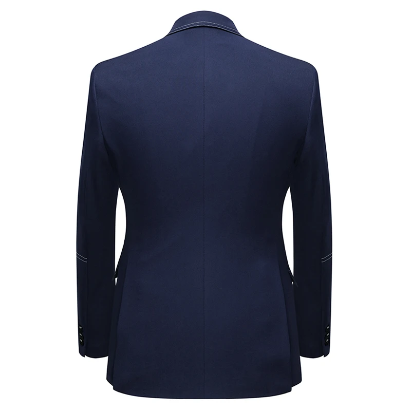 Мужской повседневный костюм (пиджак + брюки) модные свадебные костюмы для жениха