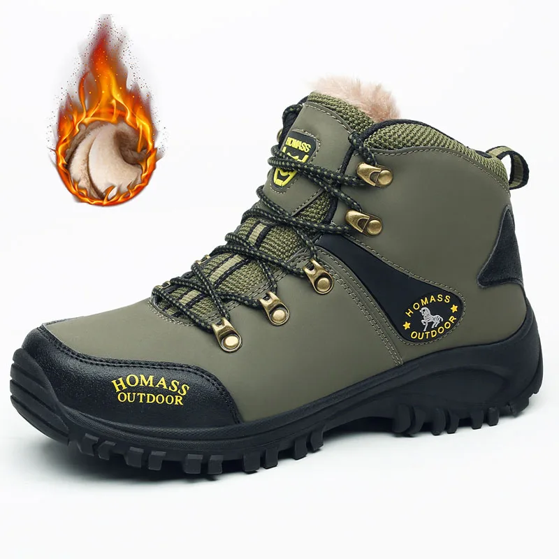 

Winter Hiking Shoes Men Sneaker Waterproof Trekking Rock Climbing Boots Outdoor Sport Shoes Women Trail Hunting Fishing Sneakers