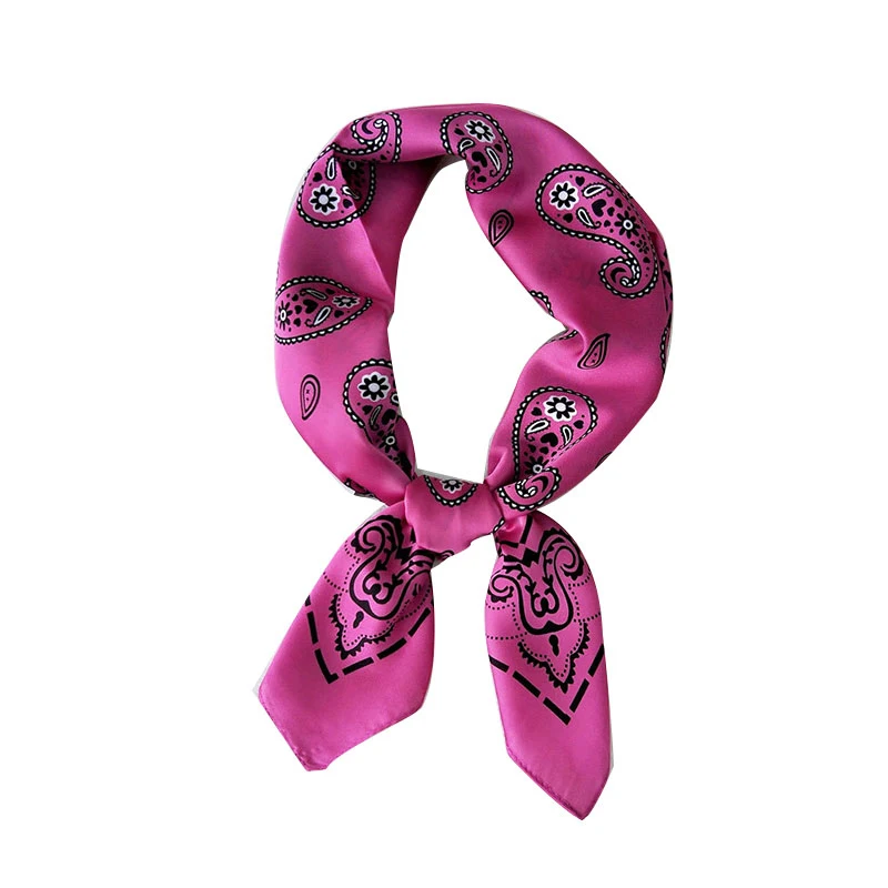 

Women Small Neck Scarves Headband Square Bandana Head Scarfs Shawl Girls Hair Tie Bands Paisley Print Hair Scarf Hairbands
