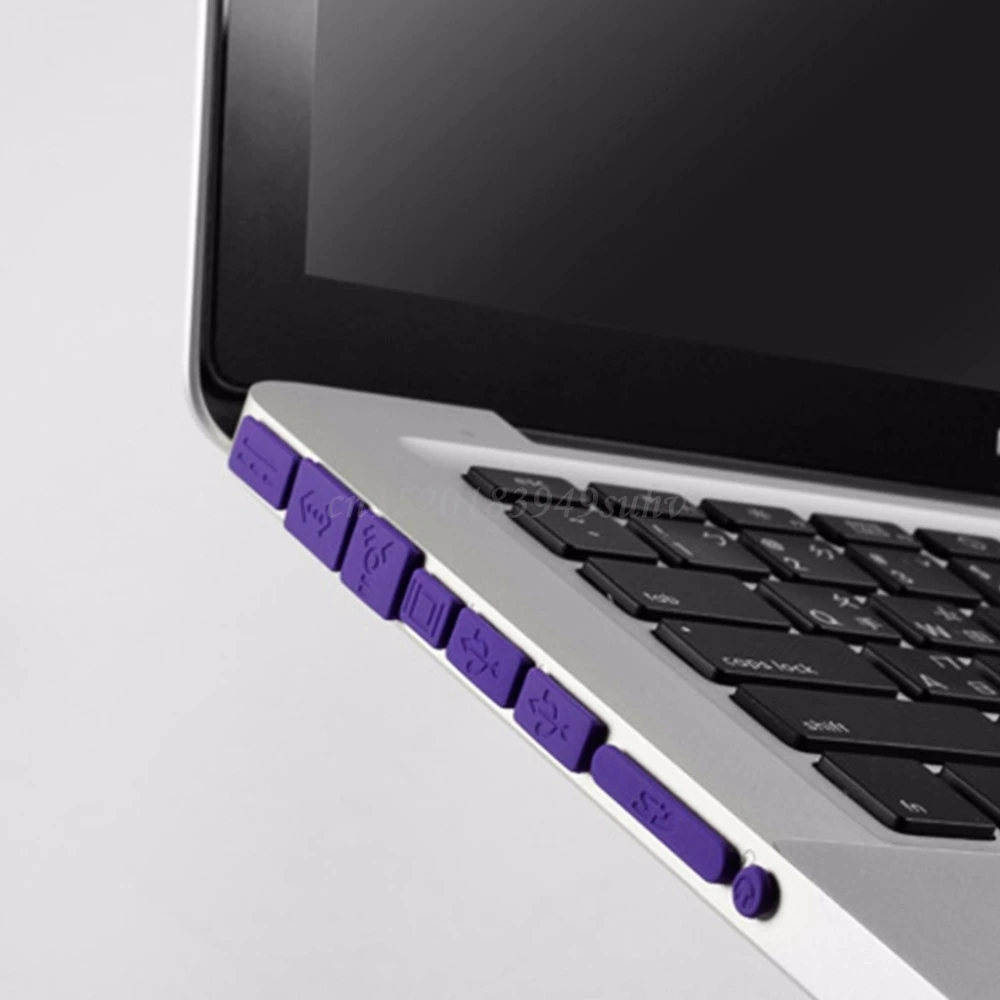 Модный Цветной силиконовый пылезащитный чехол для ноутбука 13 шт./компл. |