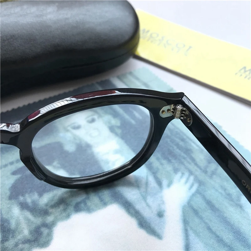 johnny depp glasses men brand design optical glasses frame women computer transparent eyeglass acetate vintage with box free global shipping