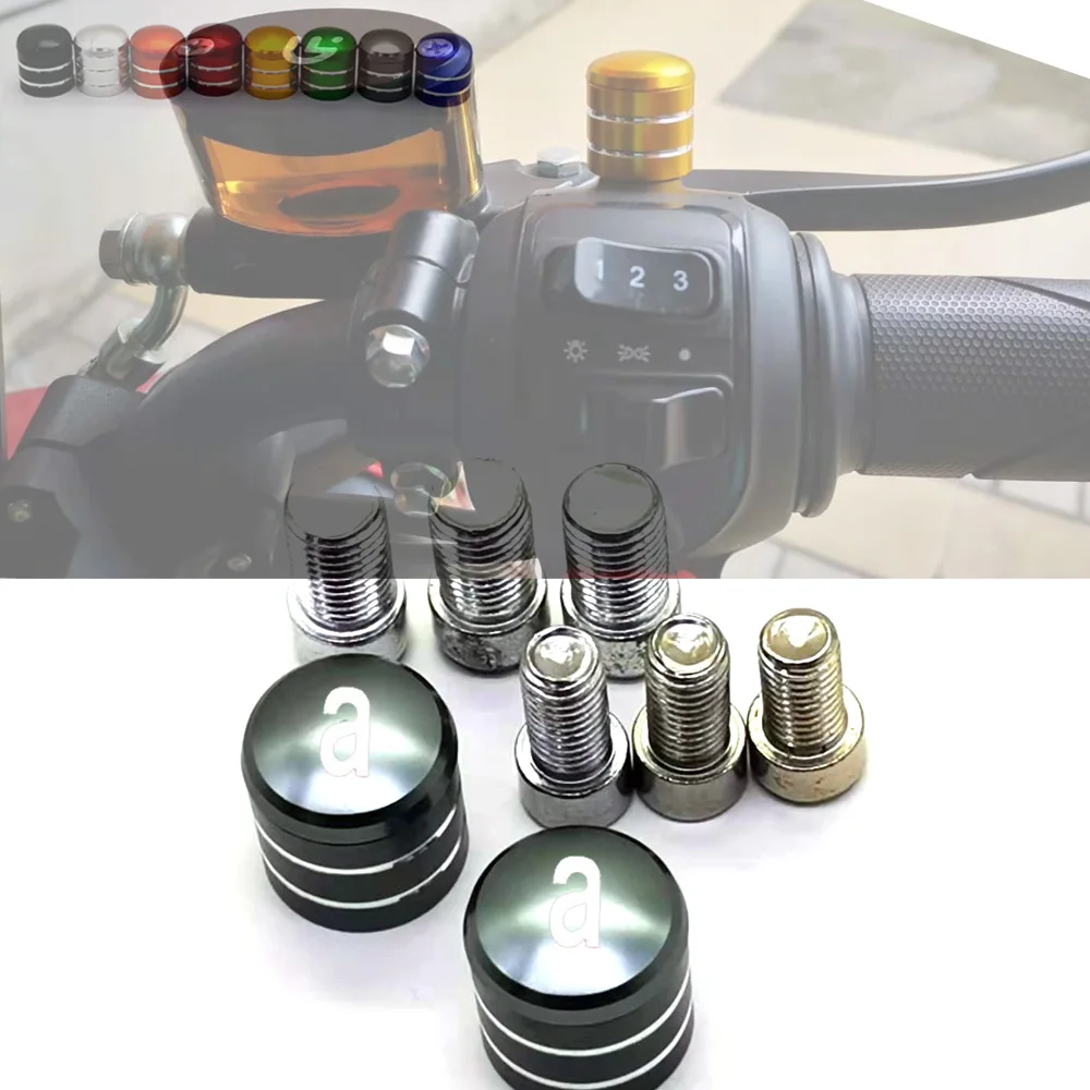 

For Aprilia DORSODURO 1200 750 MANA Pegaso 650 otorcycle Rearview Handlebar Mirror Bolt Screws Mount Adapter Accessories