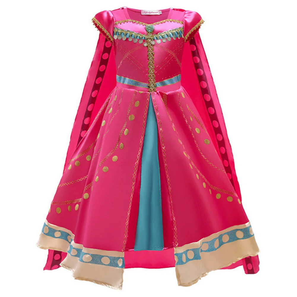 Детское платье принцессы жасмин из аниме Женский карнавальный костюм на