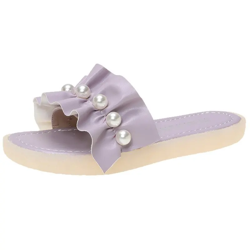 

2021 Summer Flat-heel Shoes Fairy Style Bohemian Sandals Flat Open Toe Fashion Female Sandals Footwear Large Size