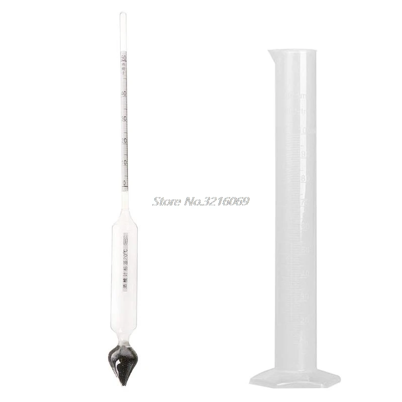 Набор для измерения содержания спирта винтажный Ареометр измеритель