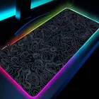 RGB коврик для мыши, коврик для мыши, белый, черный коврик для мыши, очень большой игровой коврик с подсветкой, Gloway коврик для мыши, персонализированный компьютерный светодиодный