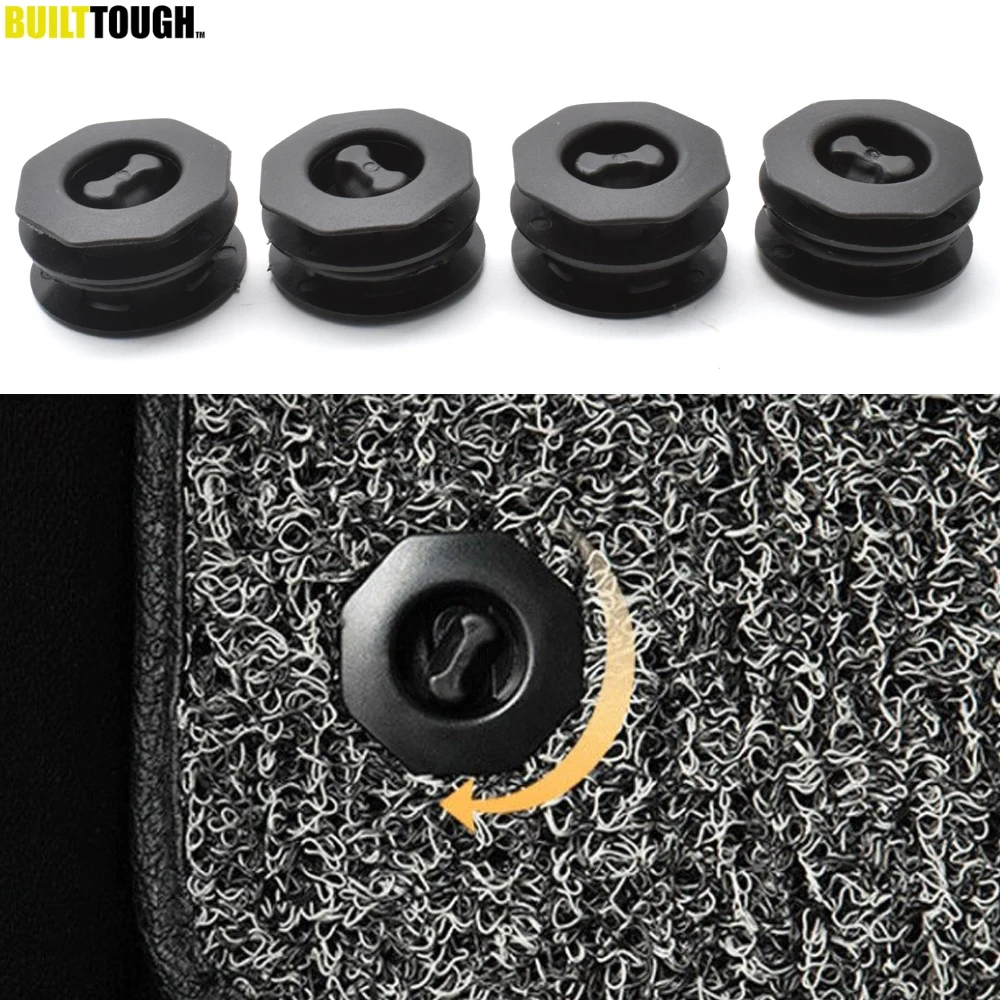 

4pcs Universal Car Floor Mat Anti-Slip Clips Auto Carpet Fixing Grips Clamps Holders Sleeves Retention Retainer Styling Tools