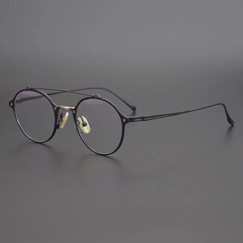 

Original Quality Pure Titanium Retro Round Glasses Men Women Handmade Myopia Eyeglasses Oculos Exquisite Super Light Frames