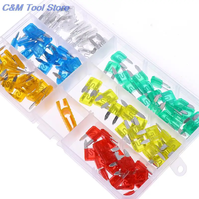 

10PCS Car Insurance Insert 10-30A fuse 10-30A Trendy Car Fuse Insurance Pieces Set Durable Zinc Alloy Safety Film