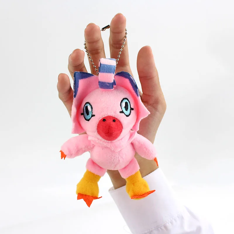 8-14 см 8 стилей Digimon Мягкая Подвеска для ключей игрушки Patamon Palmon Piyomon Tailmon Gomamon Koromon