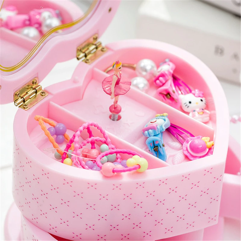 Вращающаяся танцевальная музыкальная шкатулка для девушек милая стильная