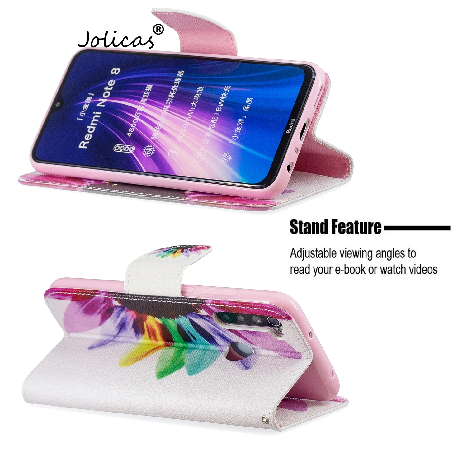 Пластиковые чехлы для telefoon Redmi Note 8 новый чехол-кошелек из искусственной кожи