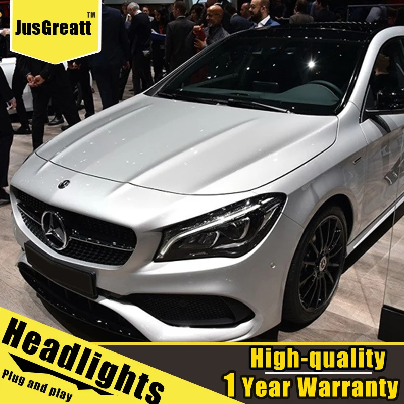 Пара фар CLA 2014-2018 HID фары Bi Xenon Beam противотуманные дневные ходовые огни