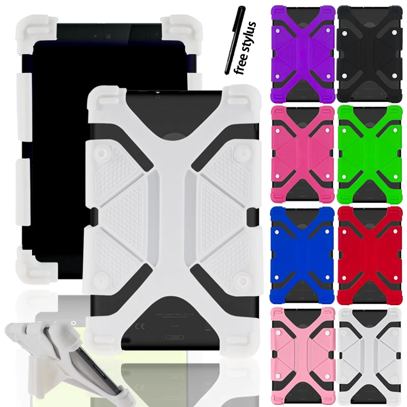 

Силиконовый чехол-подставка для Xgody Colors 10,1/GA10H 10,1/K109 10,1/K10T/T1002 10,1 10,6 дюйма, защитный чехол + Бесплатный стилус