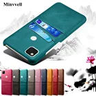 Чехол-Кошелек для телефона Google Pixel 4A 4 3a 3 2 Pixel4a Pixel3a, Тонкий ретро чехол из искусственной кожи, визитница с кармашком для задней крышки