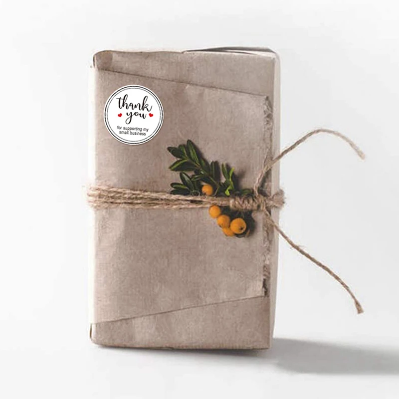 

500pcs/roll 2.5cm Thank You Stickers Seal Labels Scrapbook Stationery Stickers For Food Hand Made Deco for Envelope Gift