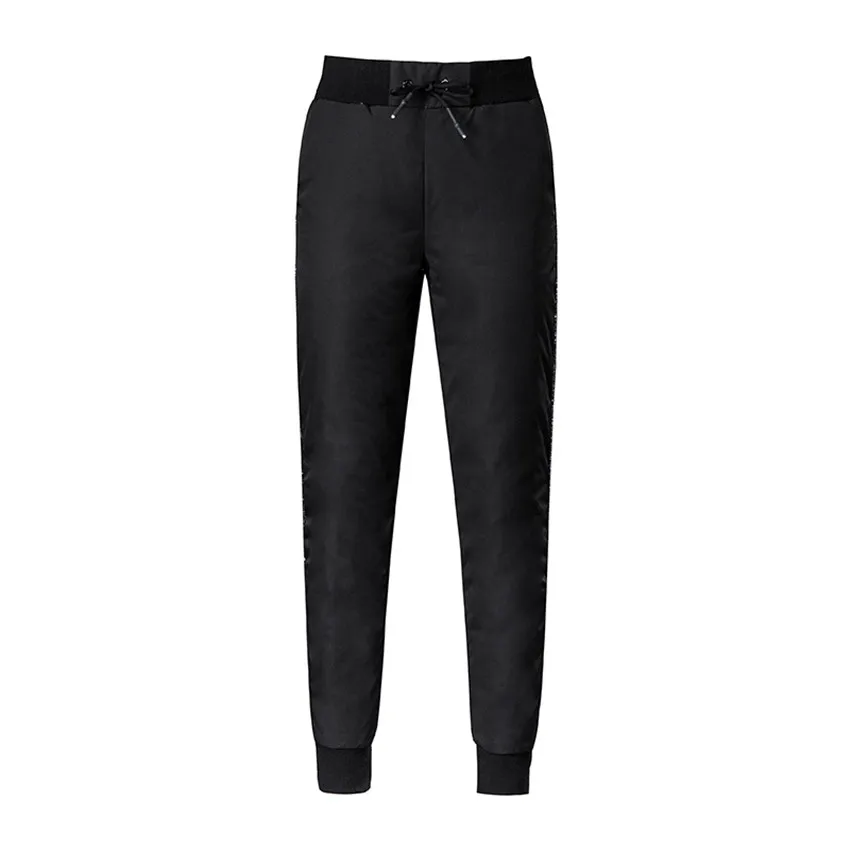 Autumn Winter Fashion Big Size Women Down Pants Big Size Lady Warm Thickened White Duck Down Pant Female Trousers OutWear WZ919