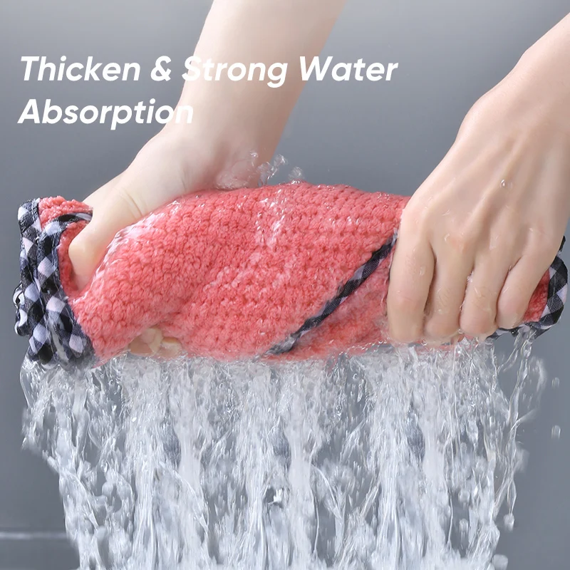 Кухонная тряпка для посуды JOYBOS плотные впитывающие салфетки уборки дома