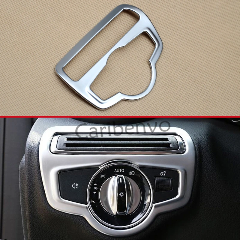 Матовый хром салона головной светильник переключатель планки с кнопками Крышка